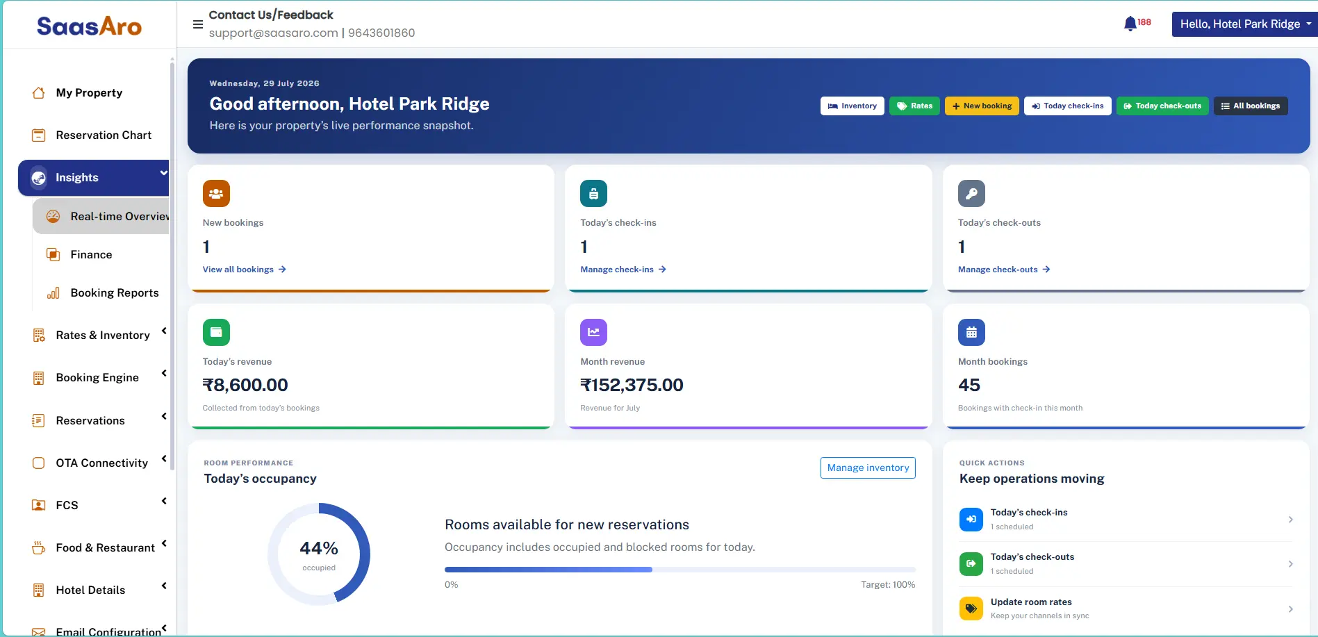 Centralized Dashboard