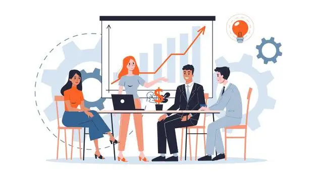 four people having meeting for Multi-Property Management